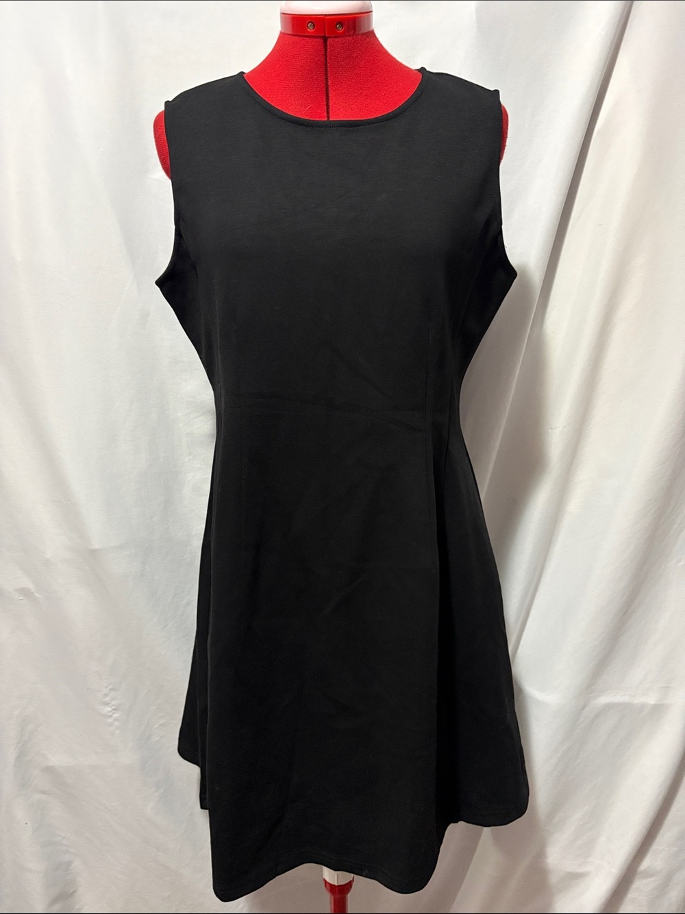 Women's Black Sleeveless Mini Dress - Versatile Everyday Style